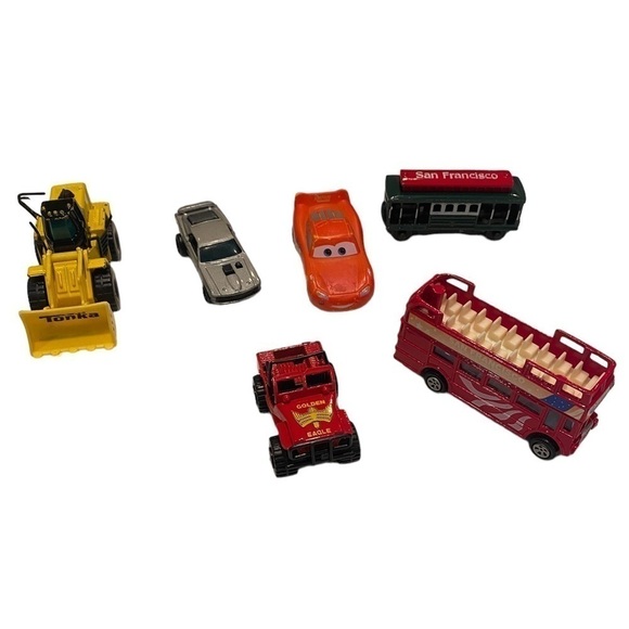 Lot of Vintage Cars Tonka San Francisco Sightseeing/Cars/Jeep/1997 Mustang Mach - Picture 2 of 16